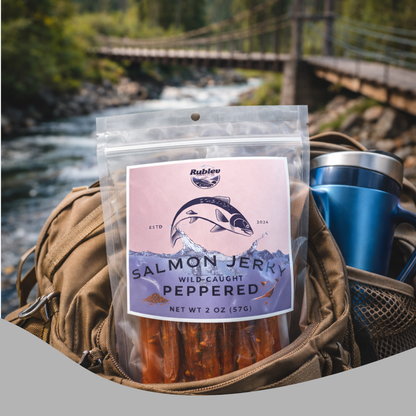 Wild Caught Peppered Salmon Jerky