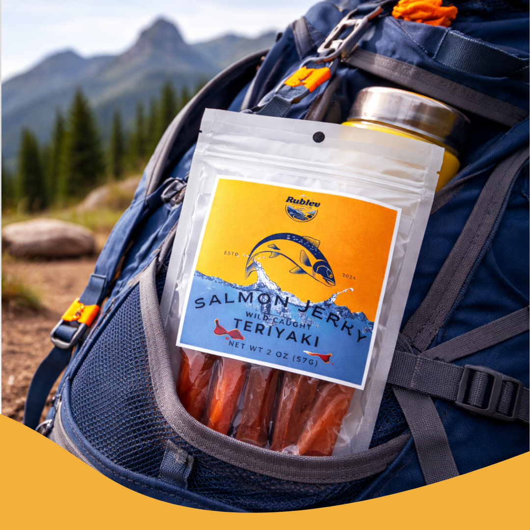 Wild Caught Teriyaki Salmon Jerky