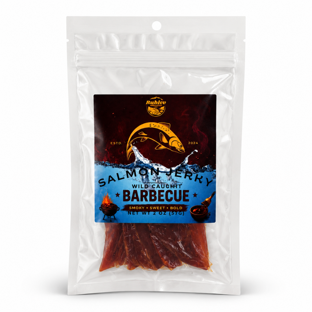 Wild Caught Barbecue Salmon Jerky