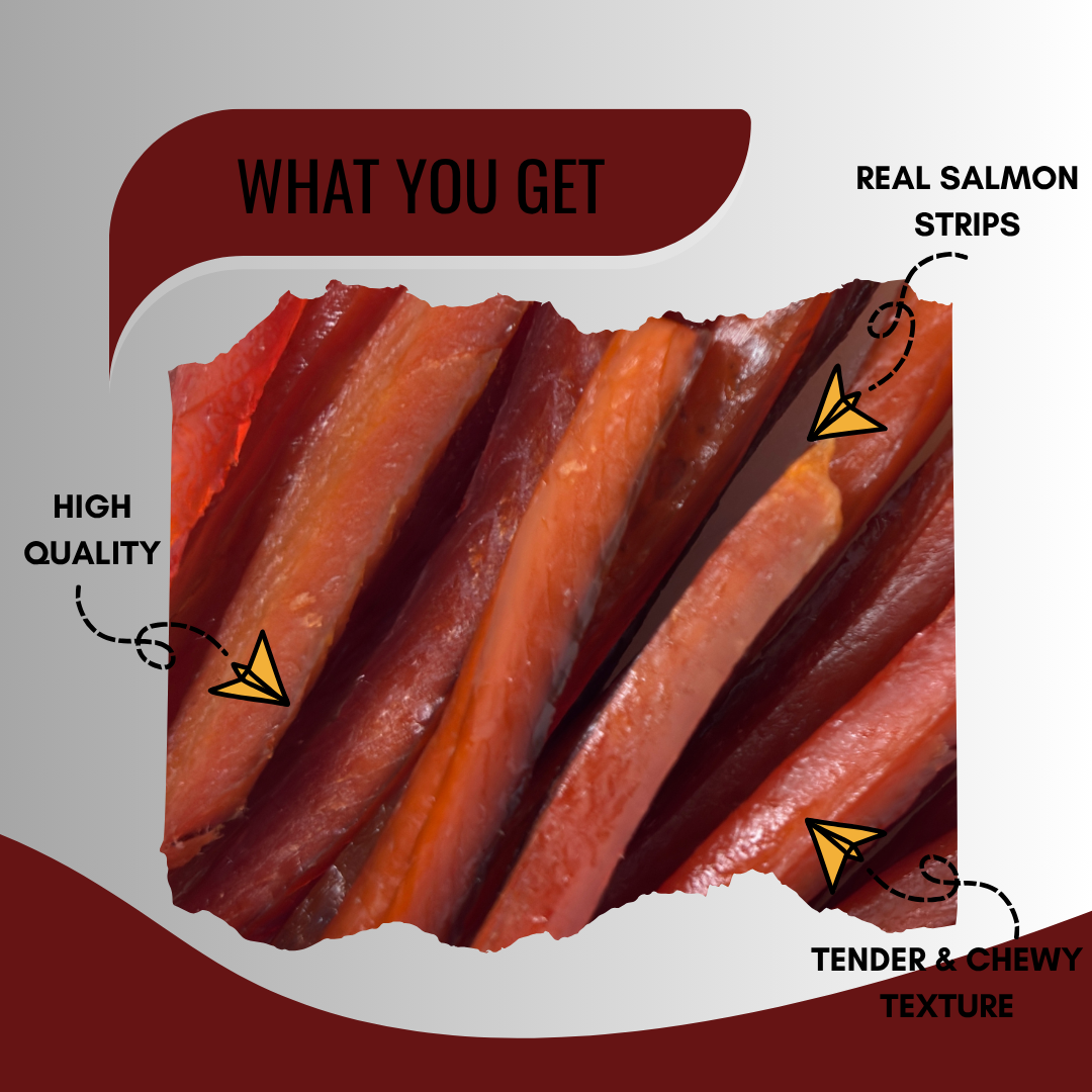 Wild Caught Barbecue Salmon Jerky
