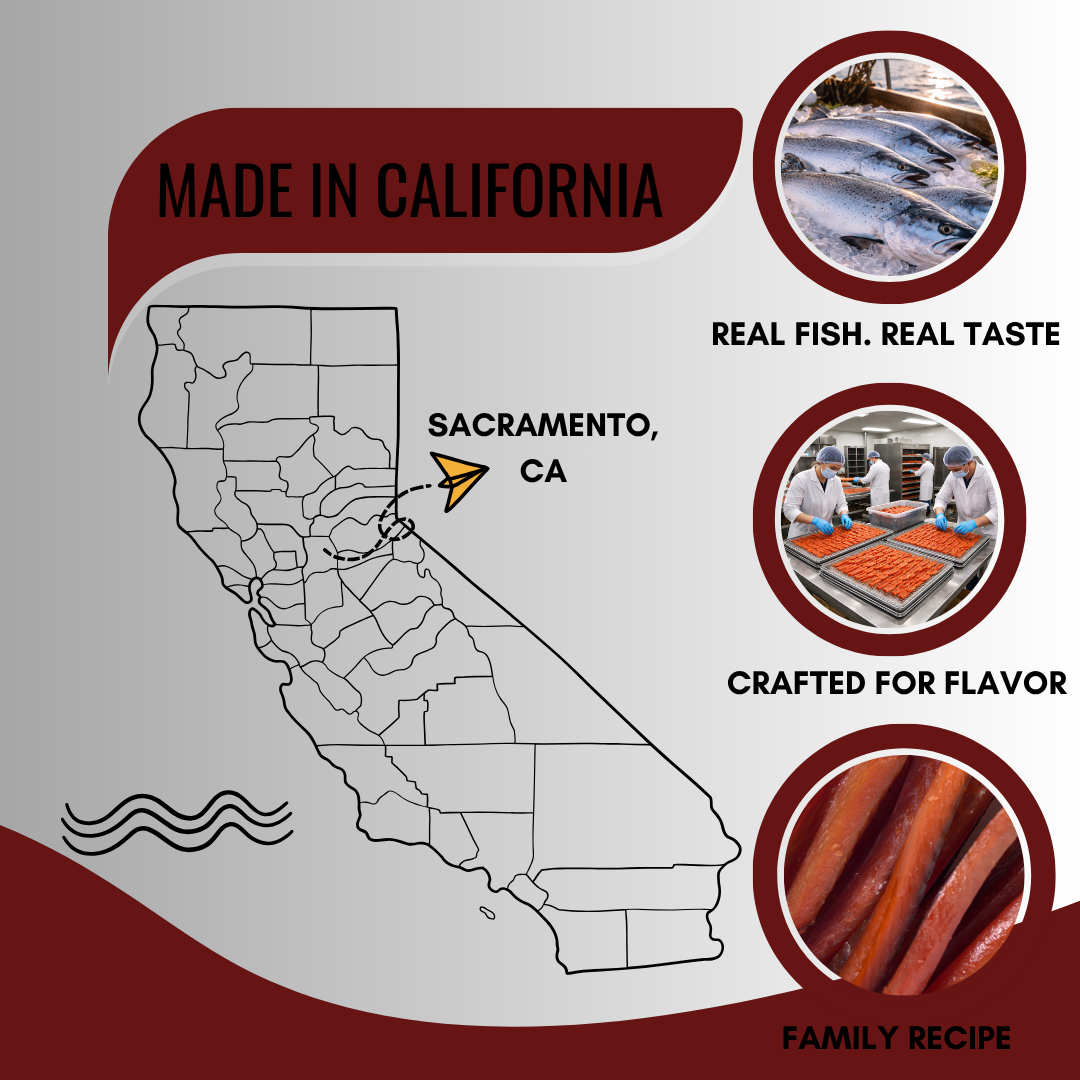Wild Caught Barbecue Salmon Jerky