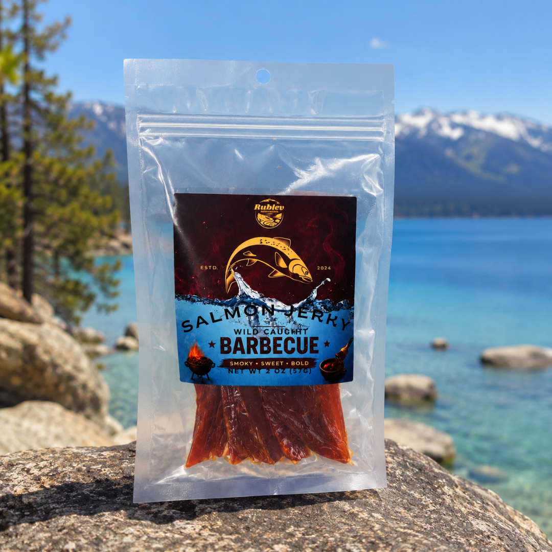 Wild Caught Barbecue Salmon Jerky