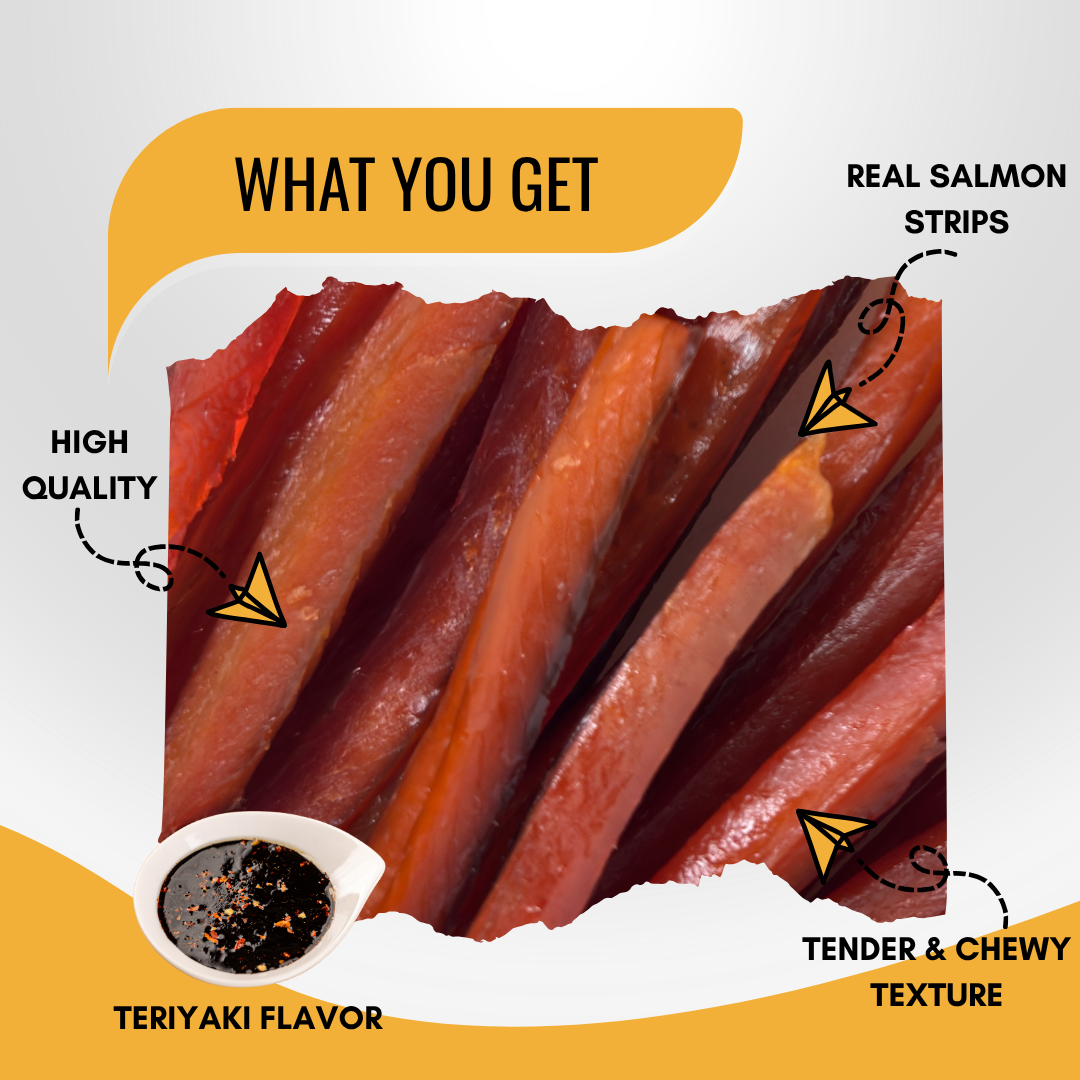 Wild Caught Teriyaki Salmon Jerky