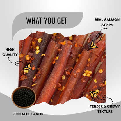Wild Caught Peppered Salmon Jerky