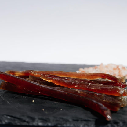 Rublev Fish Jerky - Wild-Caught Tuna, Original Flavor, Dried Fish Strips, Omega-3 Rich, High-Protein Snack, Keto Friendly, Gluten-Free, Low-Carb, Made in USA, 2oz